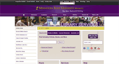 Desktop Screenshot of lib.mnsu.edu