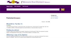 Desktop Screenshot of onestop.mnsu.edu
